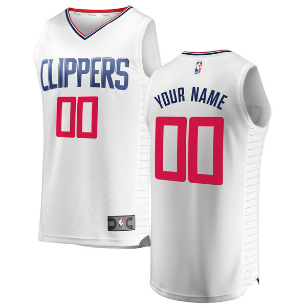 Maillot nba Los Angeles Clippers Association Edition Homme Custom 0 Blanc